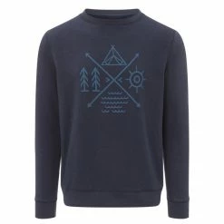 FRILUFTS OMAUI PRINTED SWEATER Männer - Sweatshirt Dress Blues